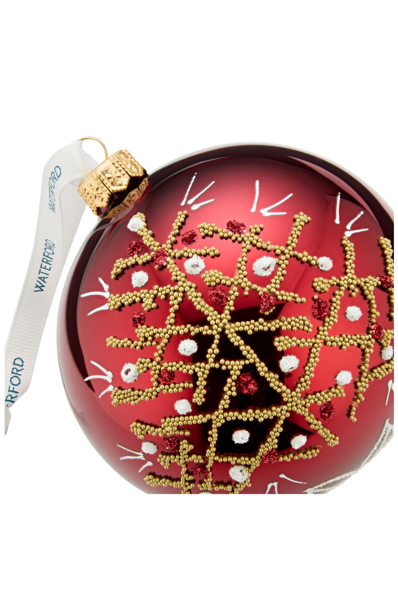 Holiday Heirlooms Winter Tree Glass Ornament, Alternate, color, MULTI