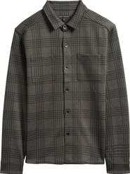 Robert Barakett Upton Plaid Double Knit Overshirt