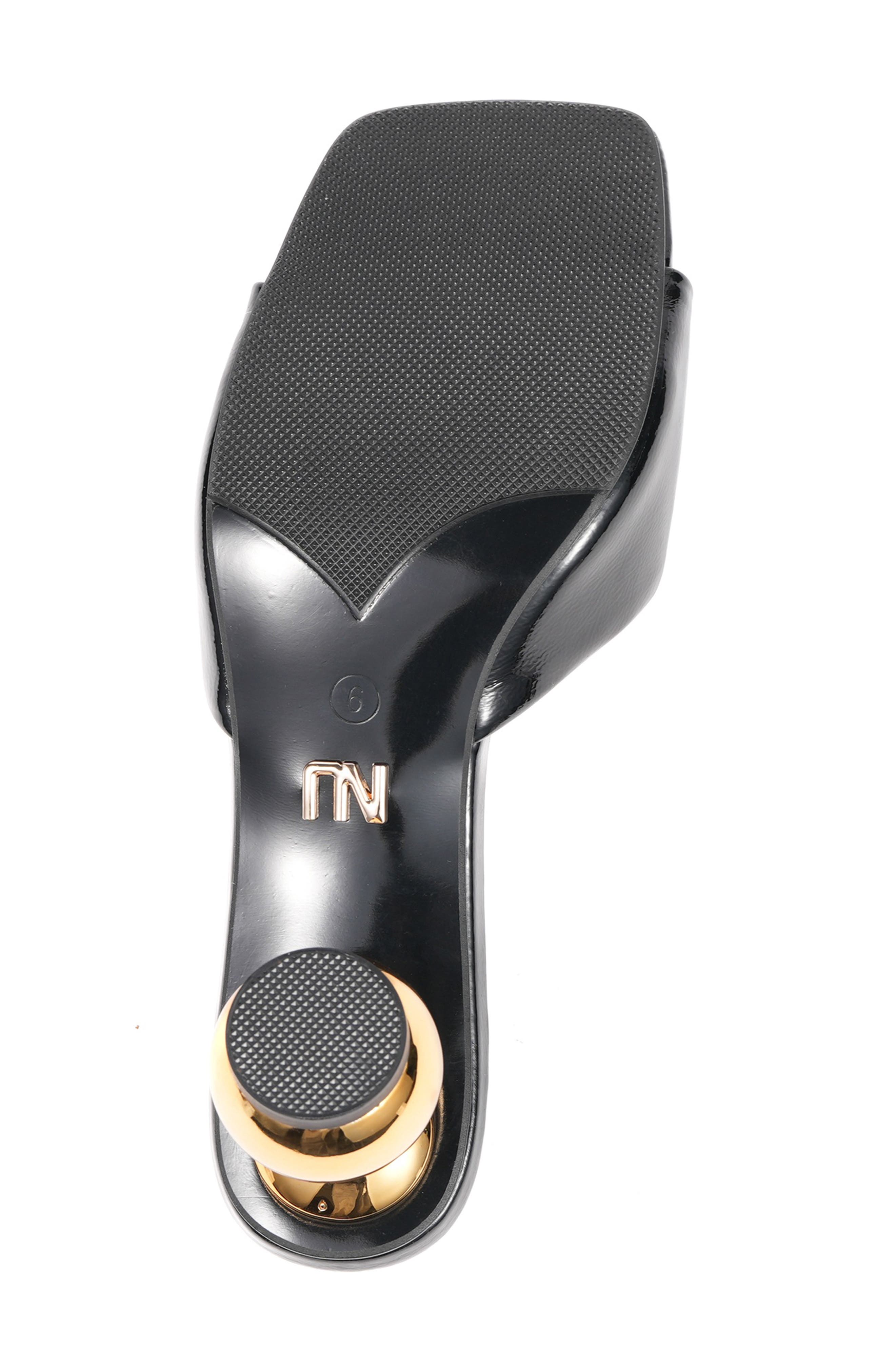 NINETY UNION Milano Orb Heel Slide Sandal, Alternate, color, Black