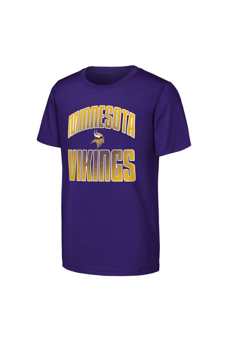 Youth Outerstuff  Purple Minnesota Vikings Never Quit 2-Pack T-Shirt Set, Alternate, color, Purple