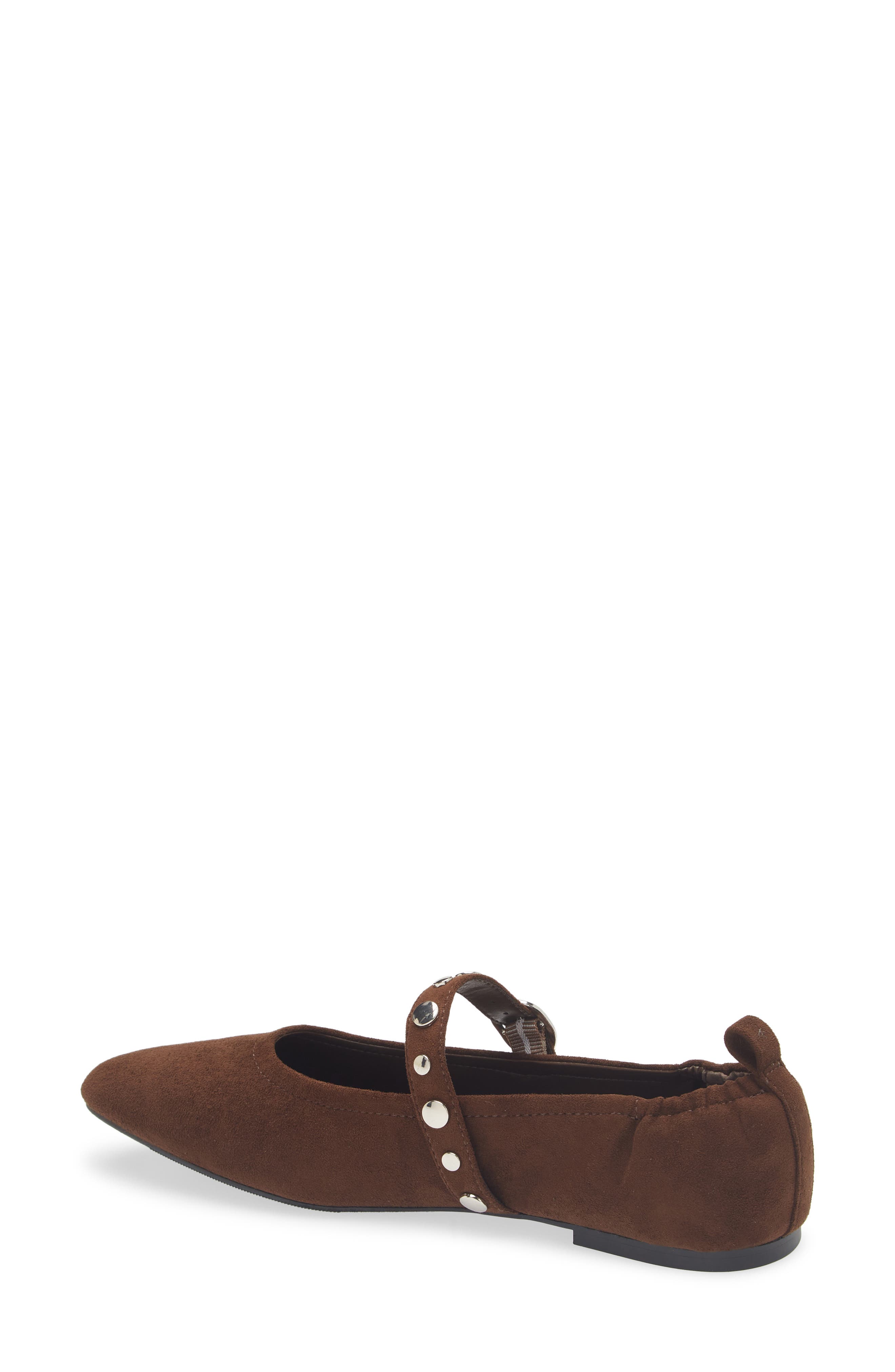 Open Edit Amethyst Mary Jane Ballet Flat, Alternate, color, Brown Coffee