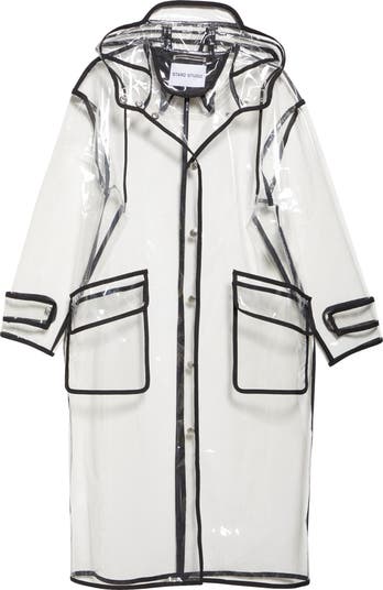 Stand Studio True Hooded Transparent Raincoat | Nordstrom