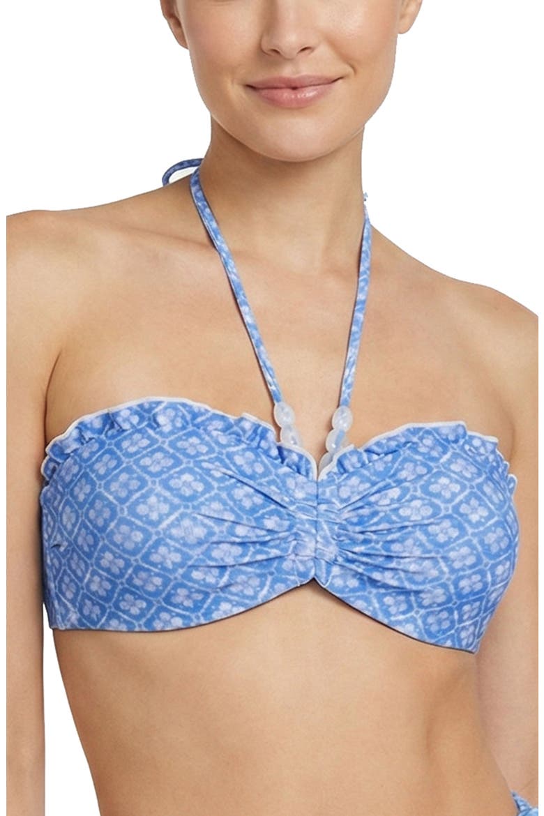 Alexis Beaded Halter Bikini Bikini Top, Main, color, Meridien Breeze