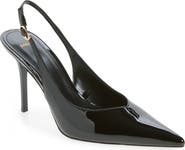 MANGO Faux Leather Slingback Pump