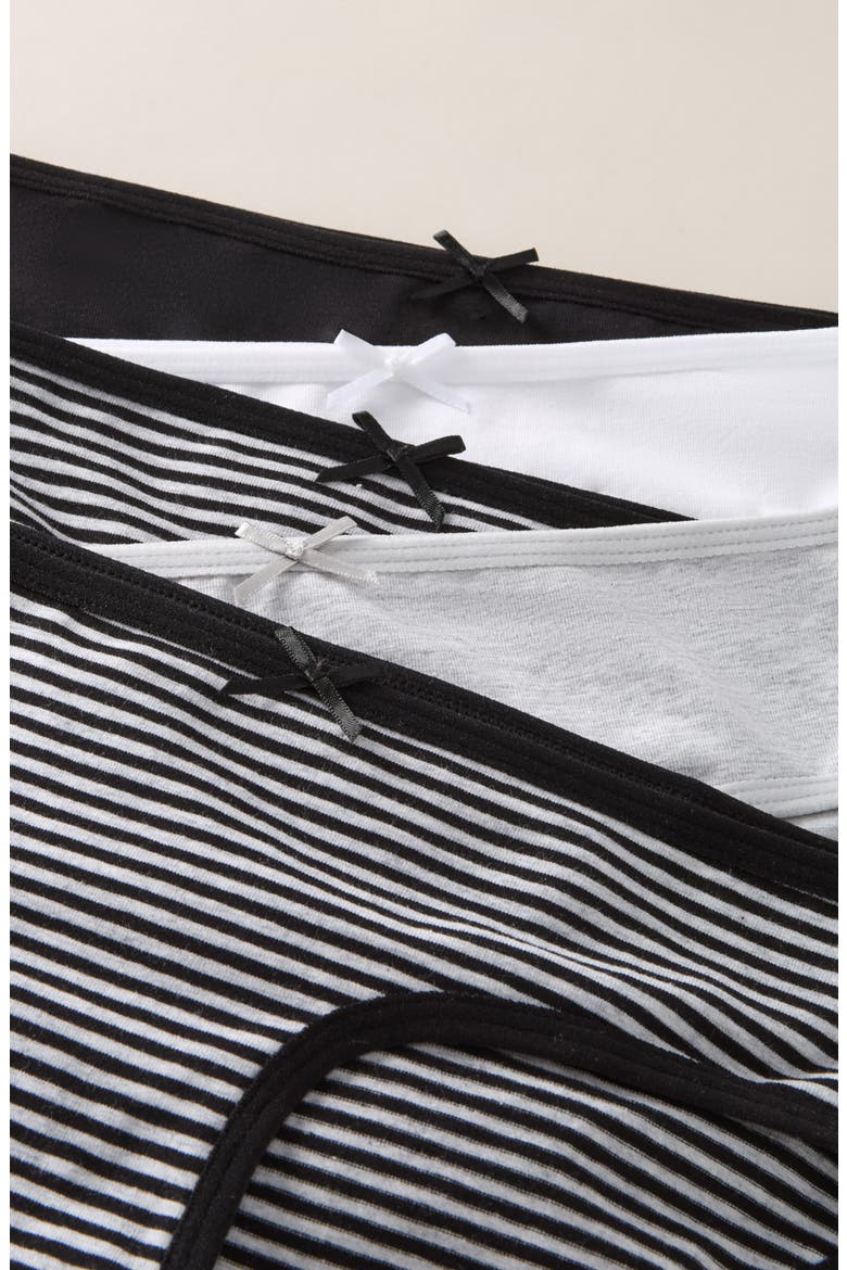 Kids' Assorted 5-Pack Stretch Cotton Hipster Briefs, Alternate, color, BLACK- GREY PACK