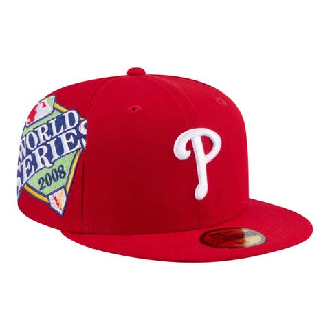 Men's New Era  Red Philadelphia Phillies Hidden Hit 59FIFTY Fitted Hat
