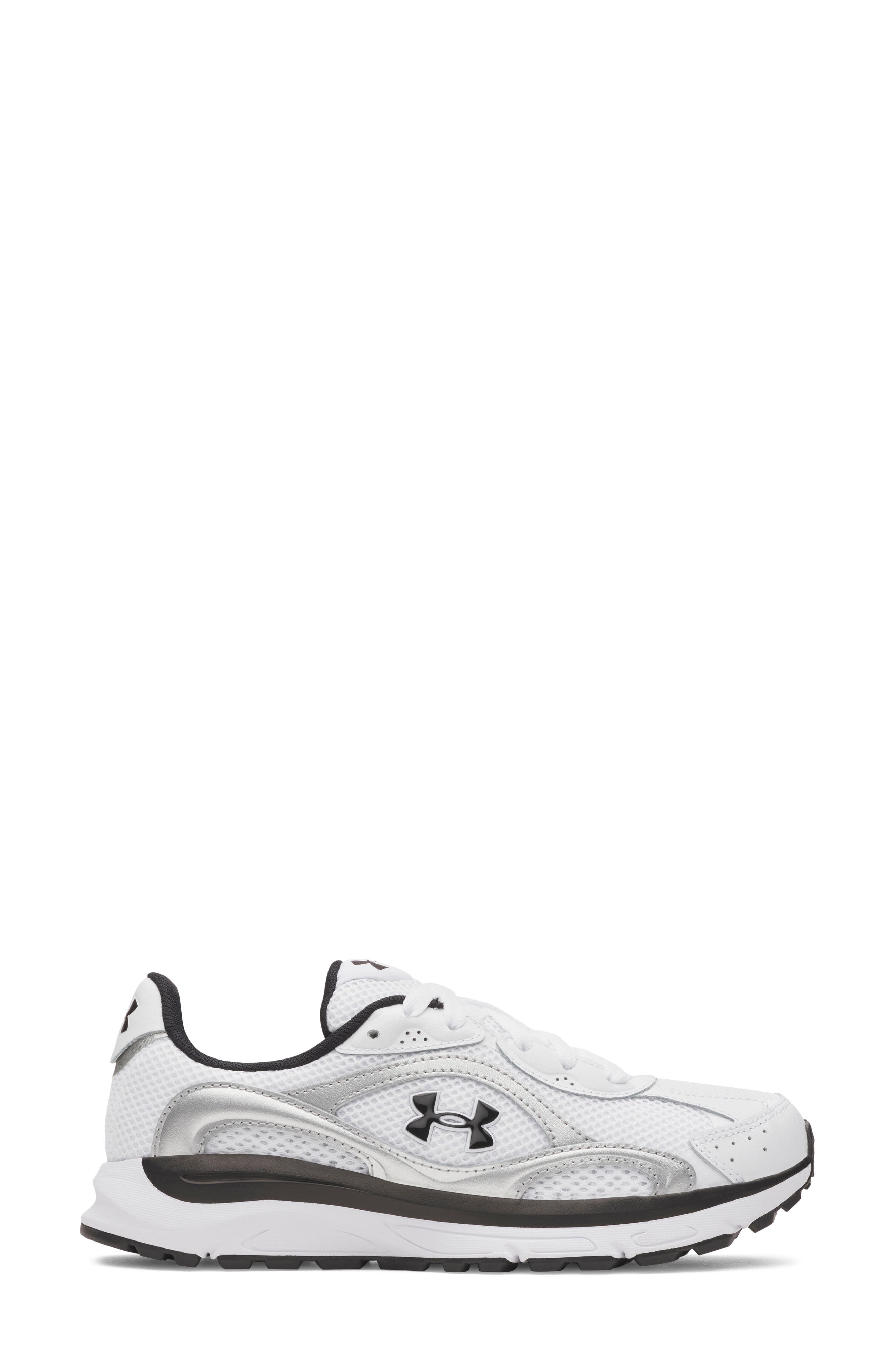 UA Tech Runner Sneaker, Alternate, color, WHITE / METALLIC SILVER