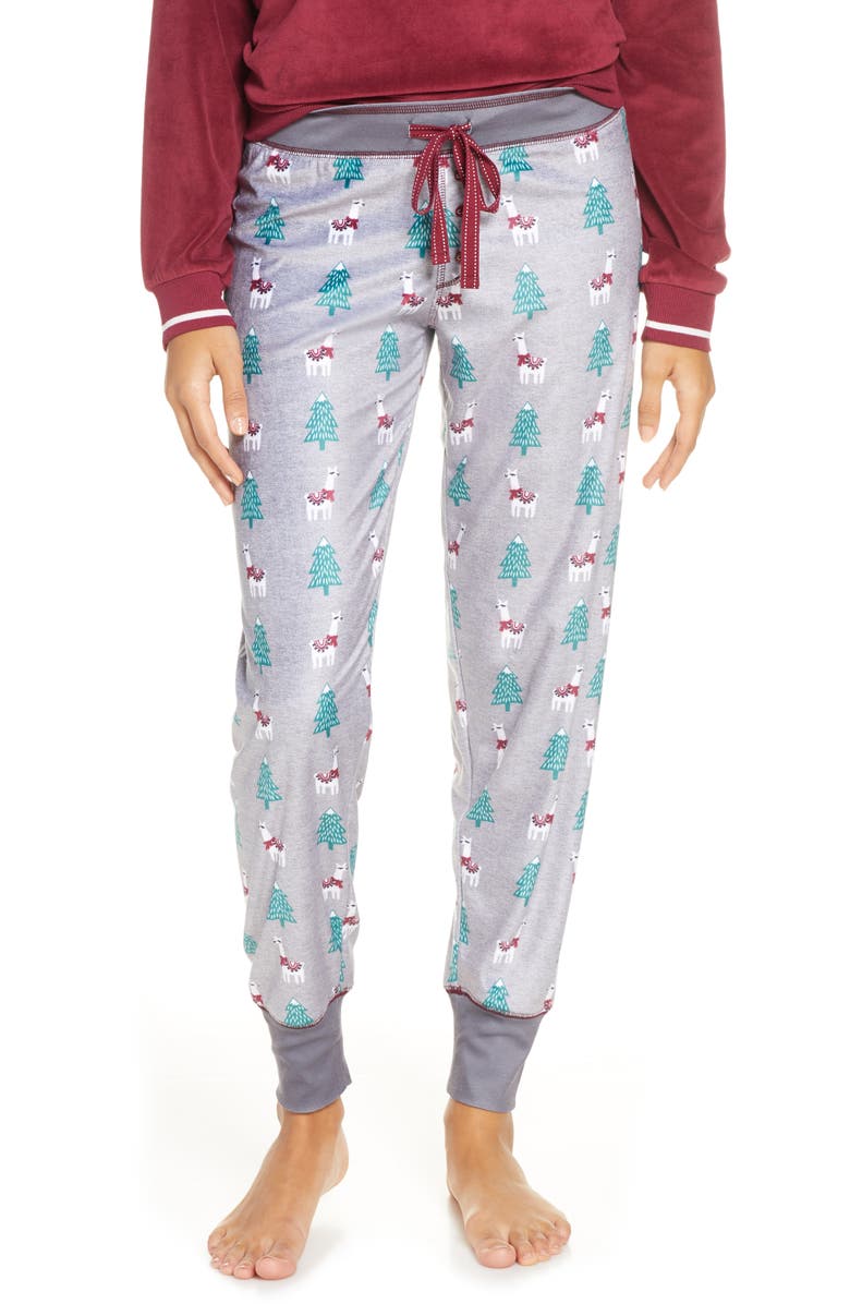 PJ Salvage Oh My Velour Pajama Pants, Main, color, 
