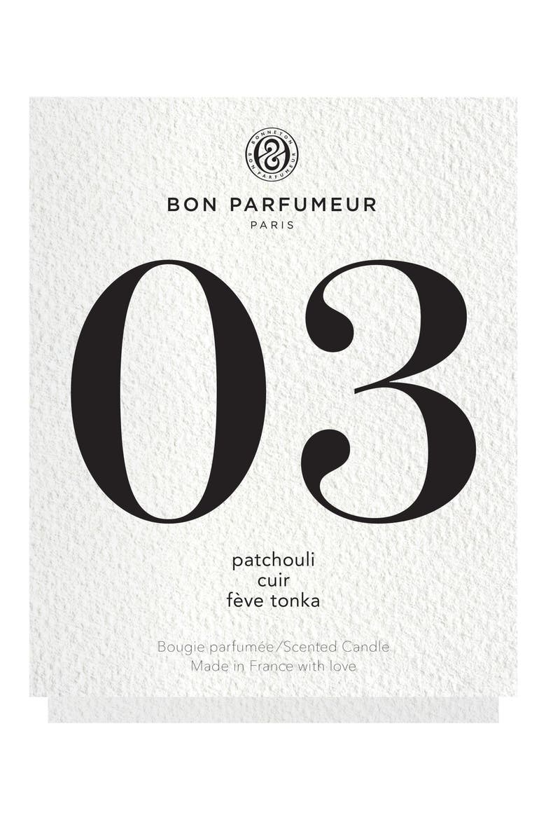 Candle 03 Patchouli, Leather & Tonka Bean Scented Candle, Alternate, color, NO COLOR