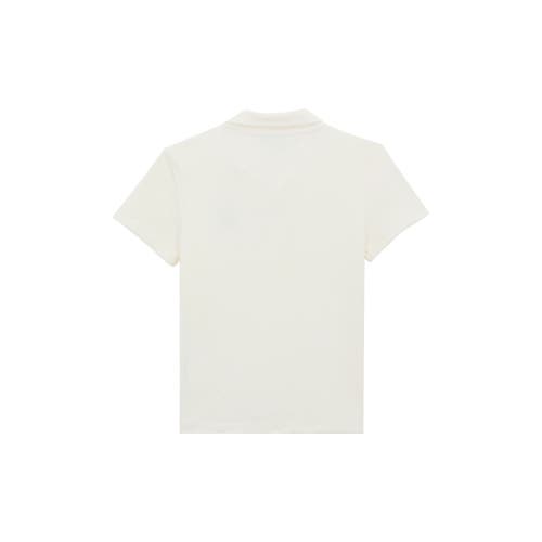 Vilebrequin Kids' Embroidered Turtle Terry Polo In Blanc