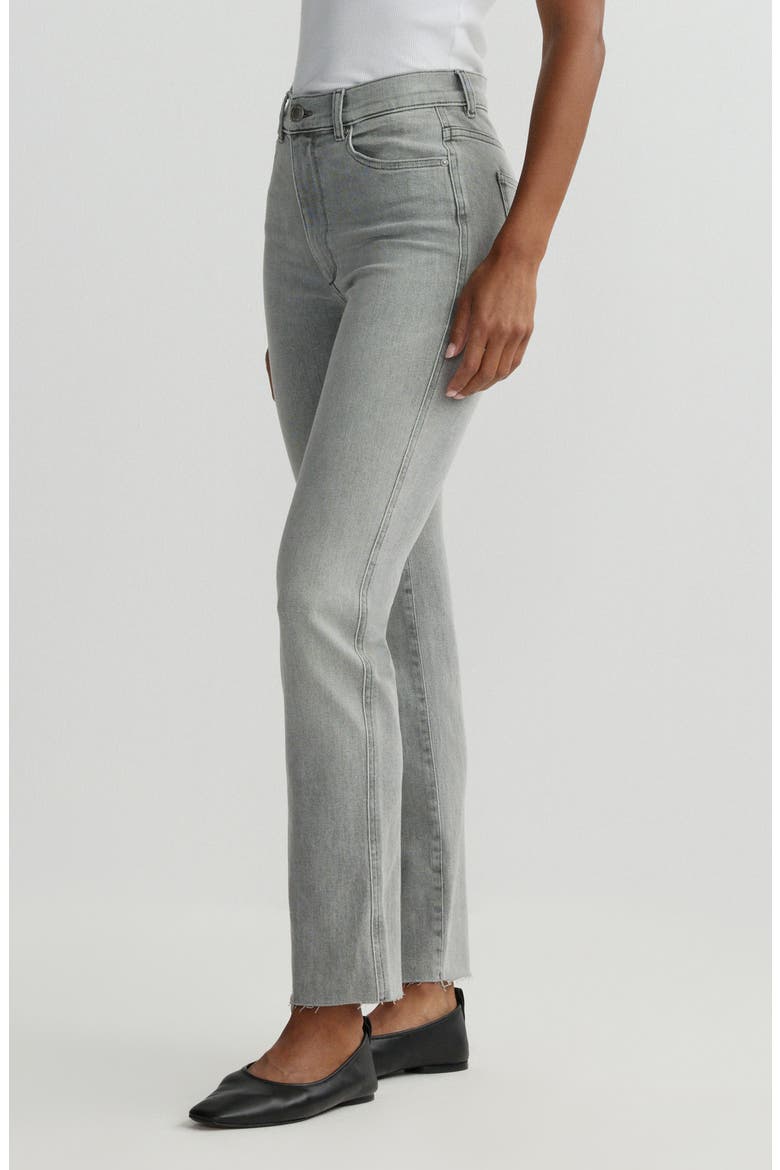 Halle Straight Instasculpt™ High Rise Jeans, Alternate, color, LIGHT SMOKE