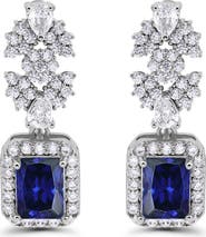 Christian Siriano New York Emerald Cut Cubic Zirconia Drop Earrings