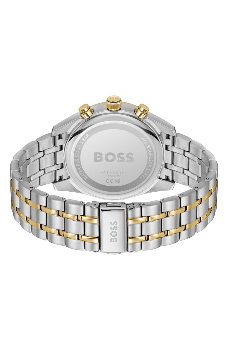 BOSS Skytraveller Chronograph Bracelet Watch, 44mm, Alternate, color, Blue