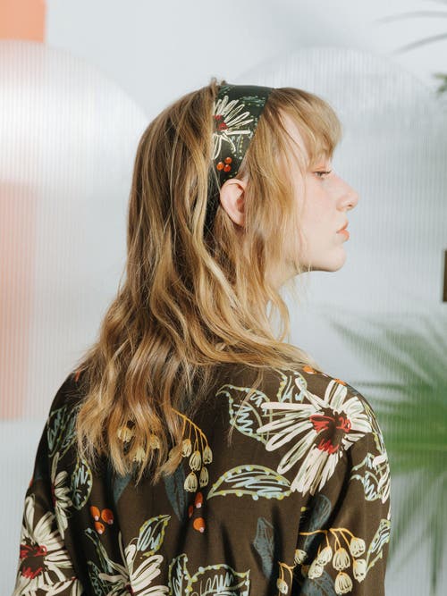 Lost Pattern Nyc "forest Charm" Silk Skinny Scarf In Multi