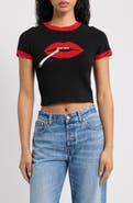 Dressed in Lala Groupie Knit Graphic Baby Tee