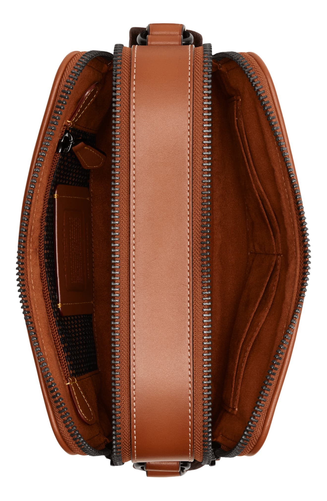 COACH Charter Micro Signature Jacquard & Leather Crossbody Bag, Alternate, color, 