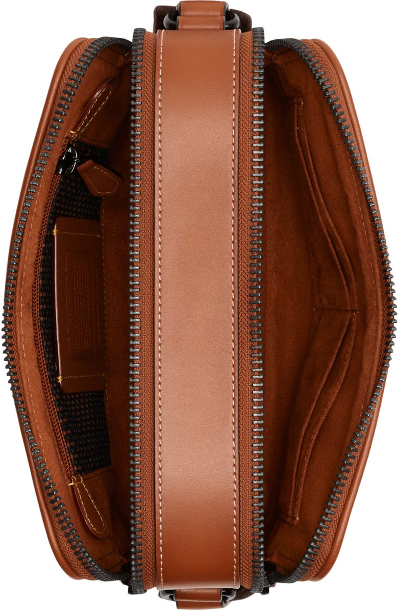 COACH Charter Micro Signature Jacquard & Leather Crossbody Bag, Alternate, color,