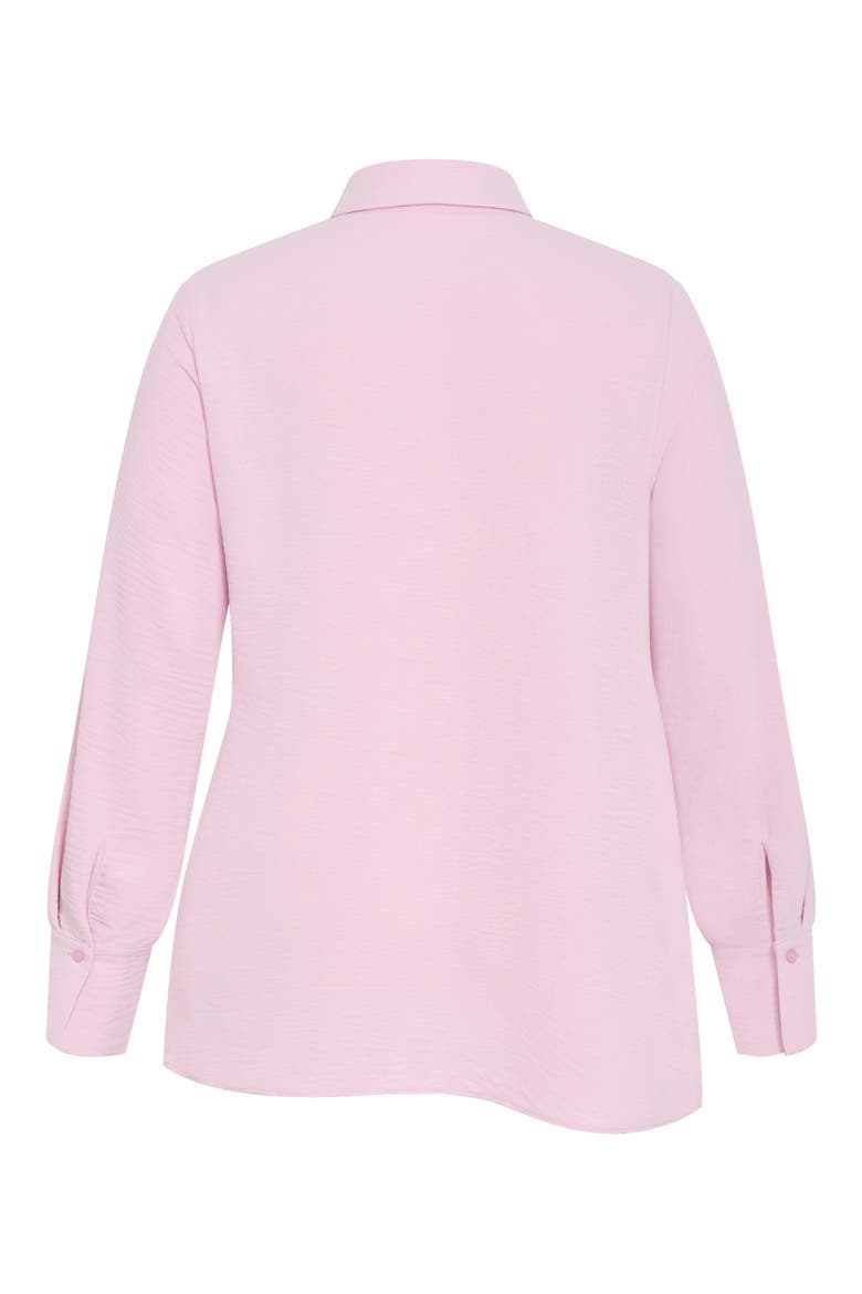 Telia Tie Waist Button-Up Shirt, Alternate, color, SOFT PINK