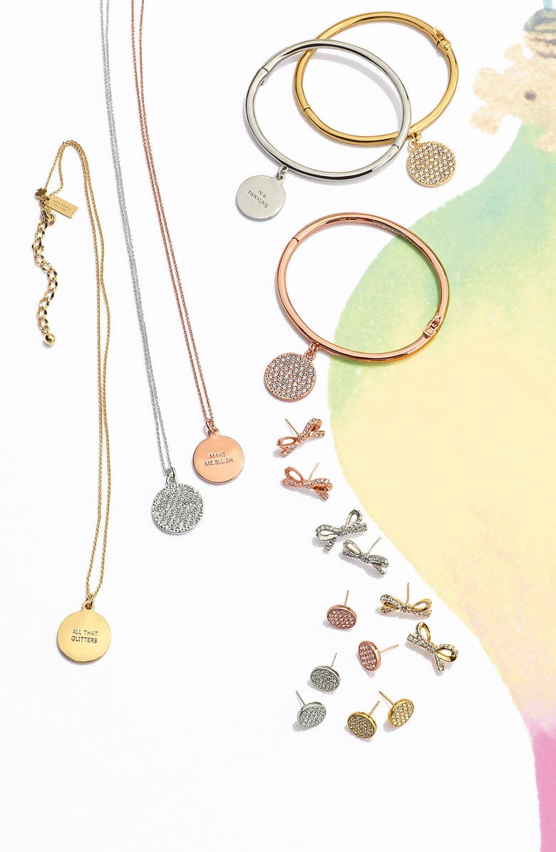 Kate Spade New York 'skinny mini' bow stud earrings, Alternate, color,