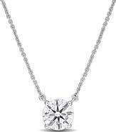 Julianna B. Lab-Grown Diamond Solitaire Necklace White Gold