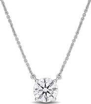 Julianna B. Lab-Grown Diamond Solitaire Necklace White Gold