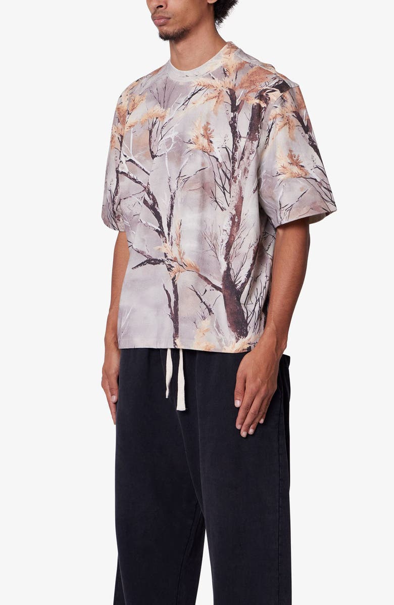 mnml Camo Print Oversize Cotton T-Shirt, Alternate, color, 
