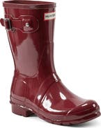 HUNTER　ORIGINAL　TOUR　SHORT Hunter Original Tour Short Gloss Packable Rain Boot (Women