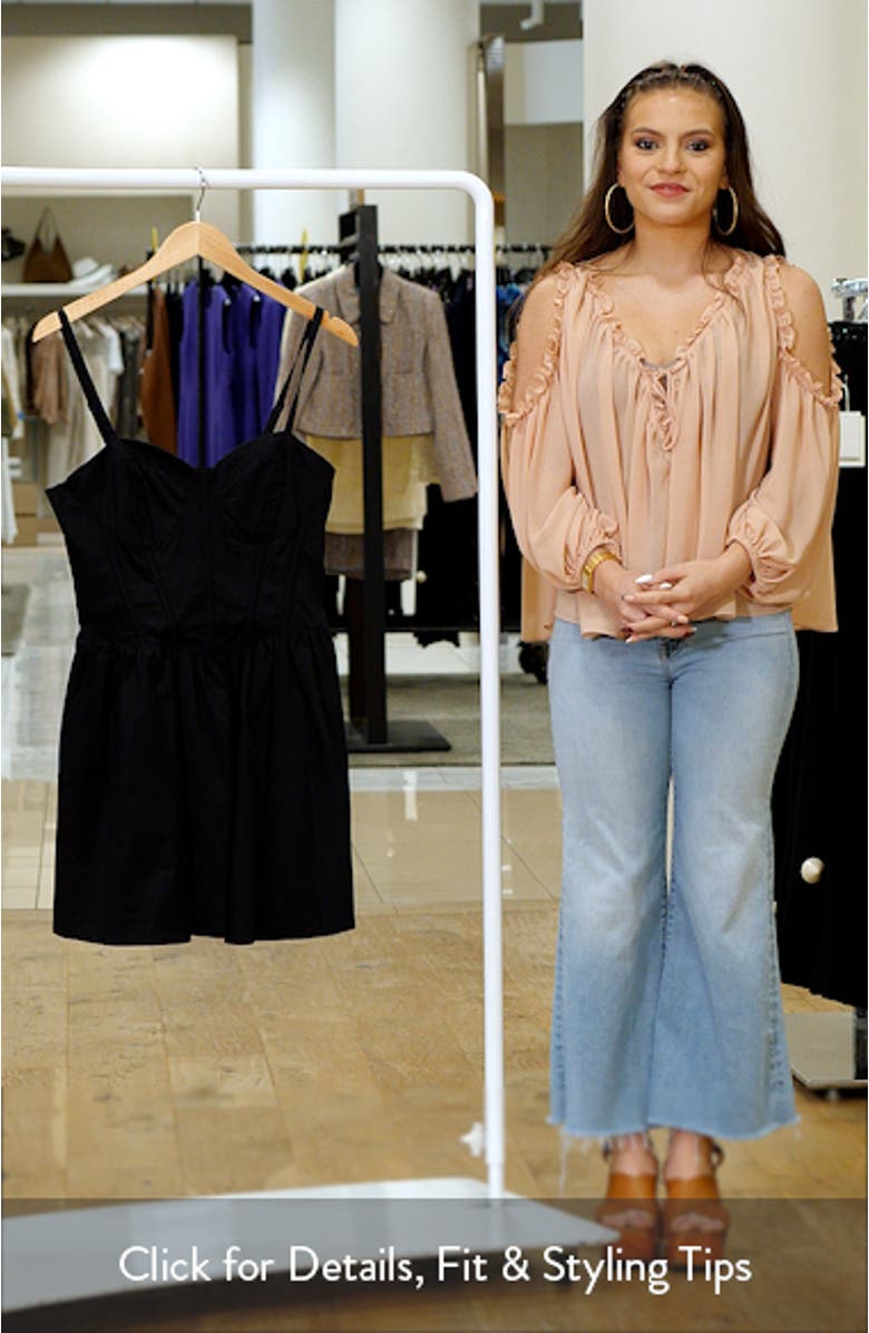 Rhoda Corset Fit & Flare Minidress, sales video thumbnail