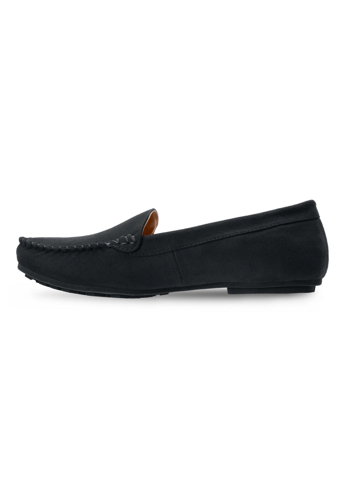 Comfortview The Milena Slip On Flat, Alternate, color, Black