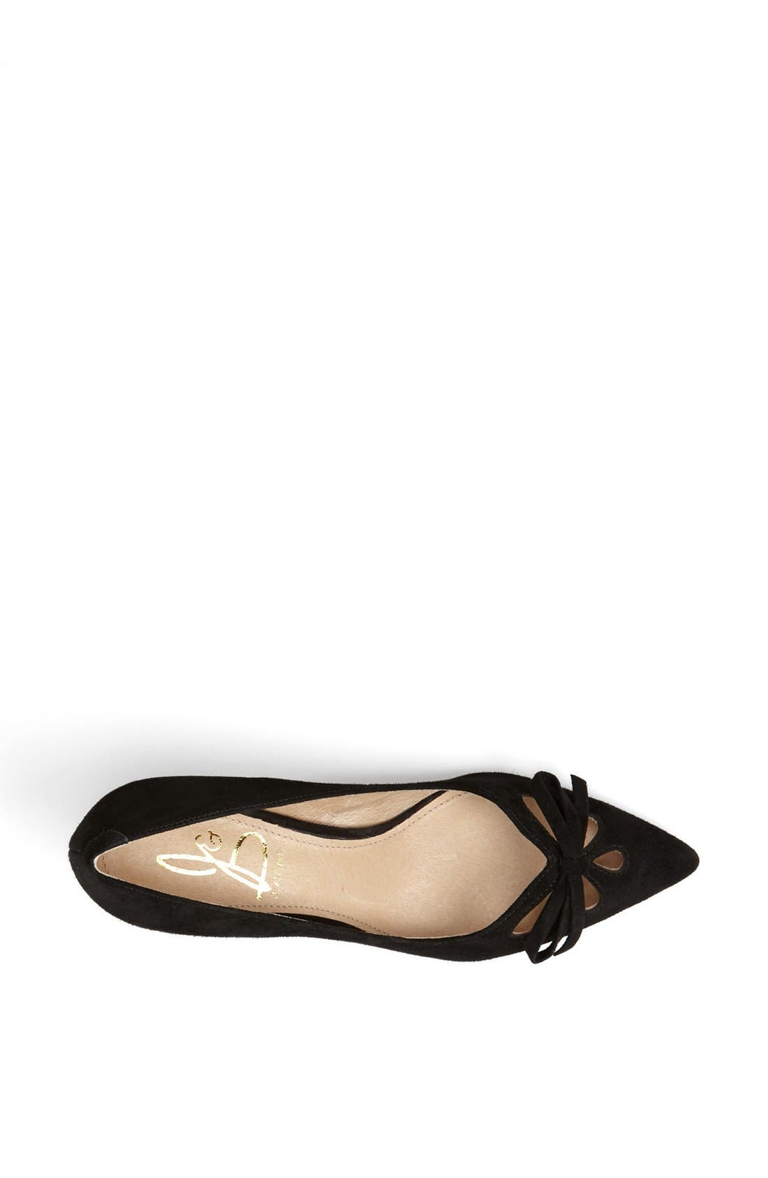 'Gardner' Pump, Alternate, color, BLACK SUEDE