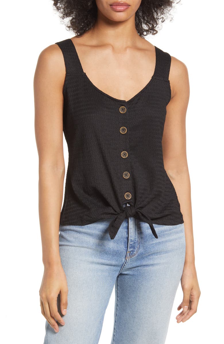 Sanctuary Golden Hour Tie Hem Tank, Main, color,