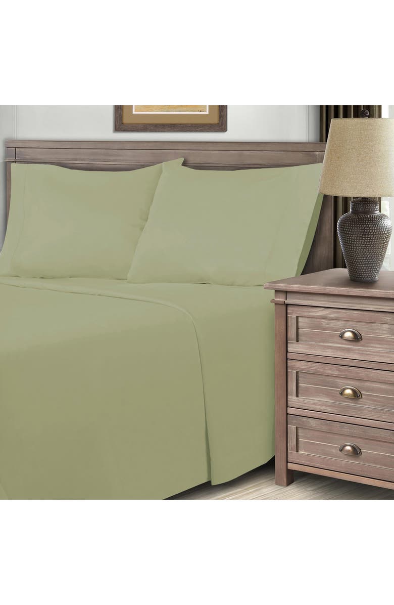 Superior Solid 800 Thread Count Sateen Sheet Set, Alternate, color, Hunter Green