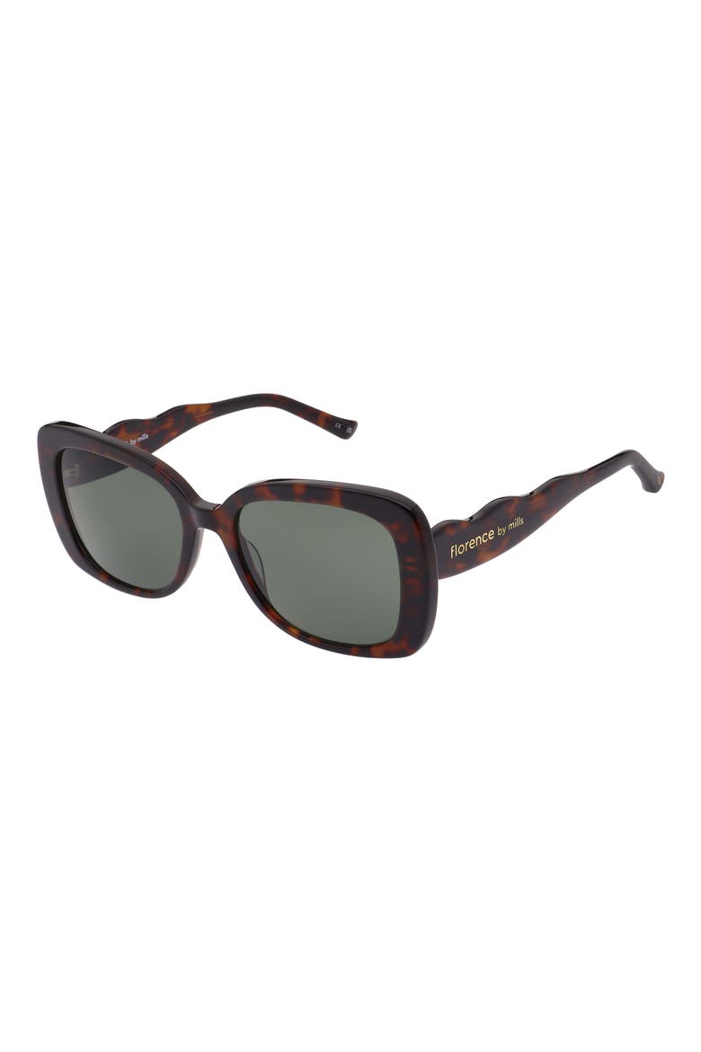 56mm Square Sunglasses, Alternate, color, TORT