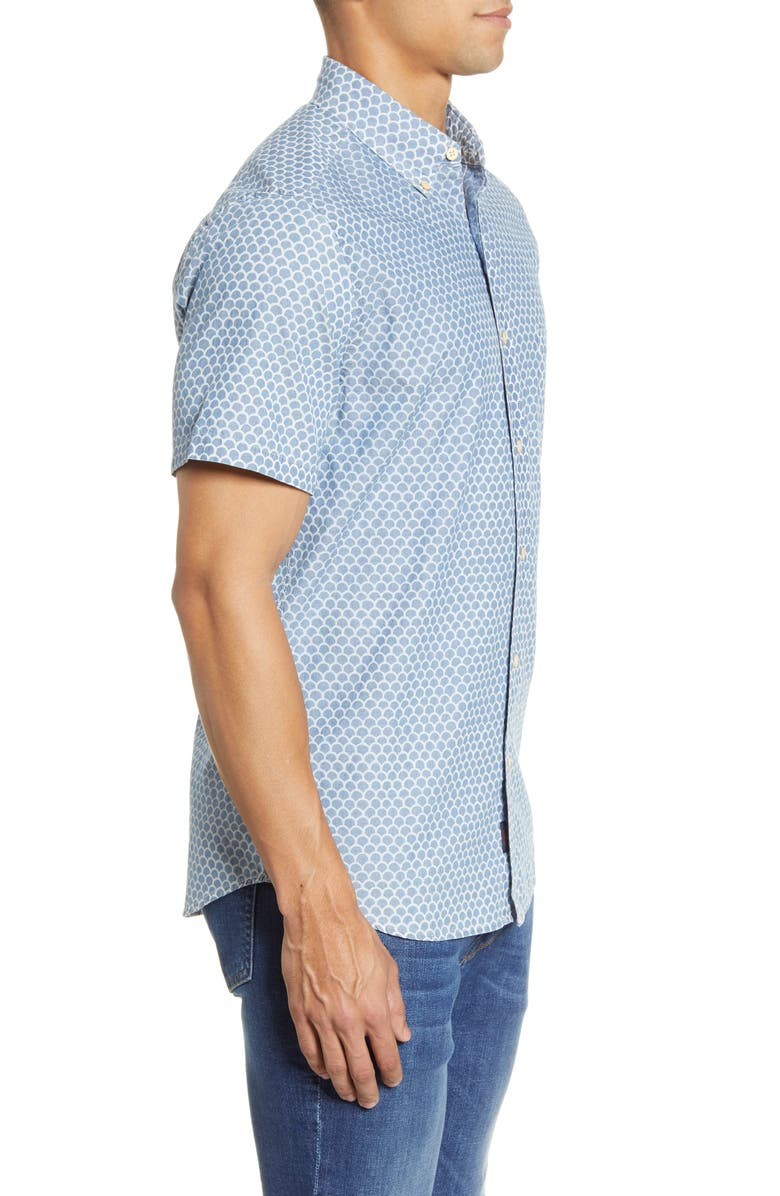 Faherty Everyday Short Sleeve Button-Down Shirt, Alternate, color, 