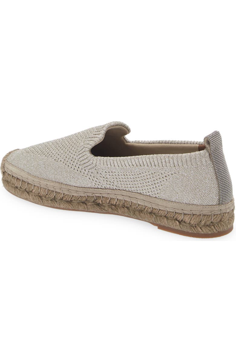 Brunello Cucinelli Monili Pull Tab Knit Espadrille, Alternate, color,