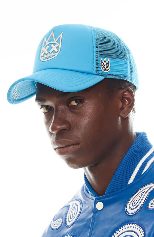Cult Of Individuality Clean Shimuchan Logo Trucker Hat In Blue