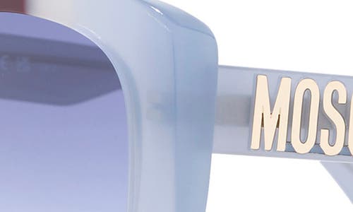 Moschino 53mm Gradient Square Sunglasses In Blue