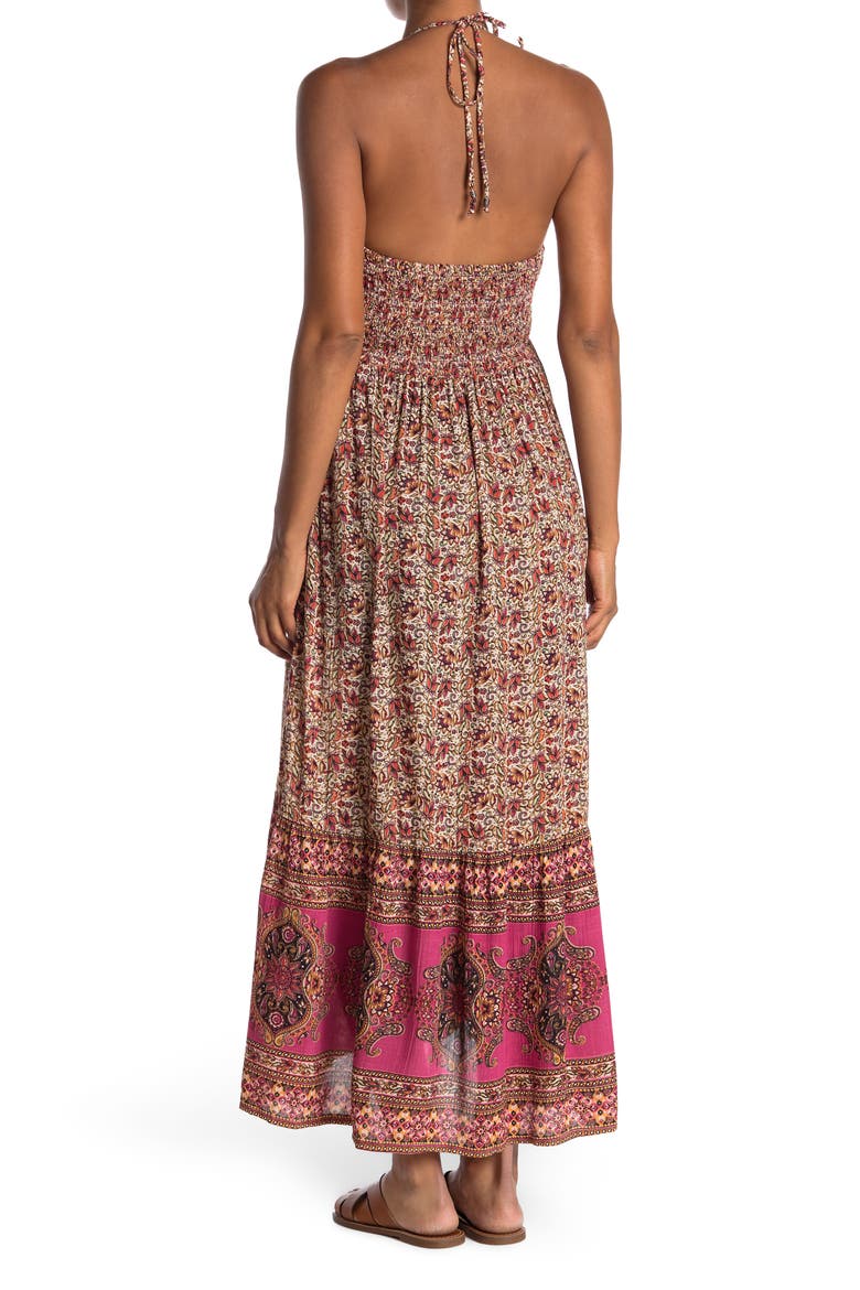 Halter Dress, Alternate, color, IVORY-PINK