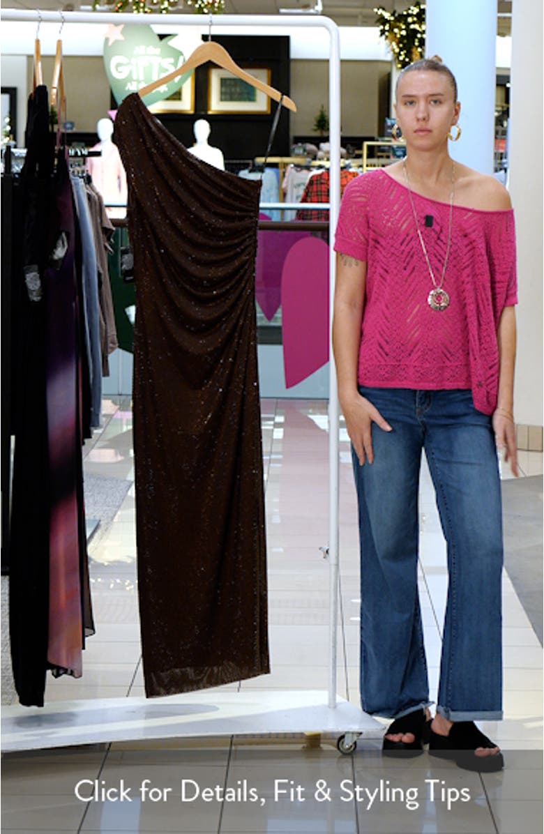 Audrina One-Shoulder Maxi Dress, sales video thumbnail