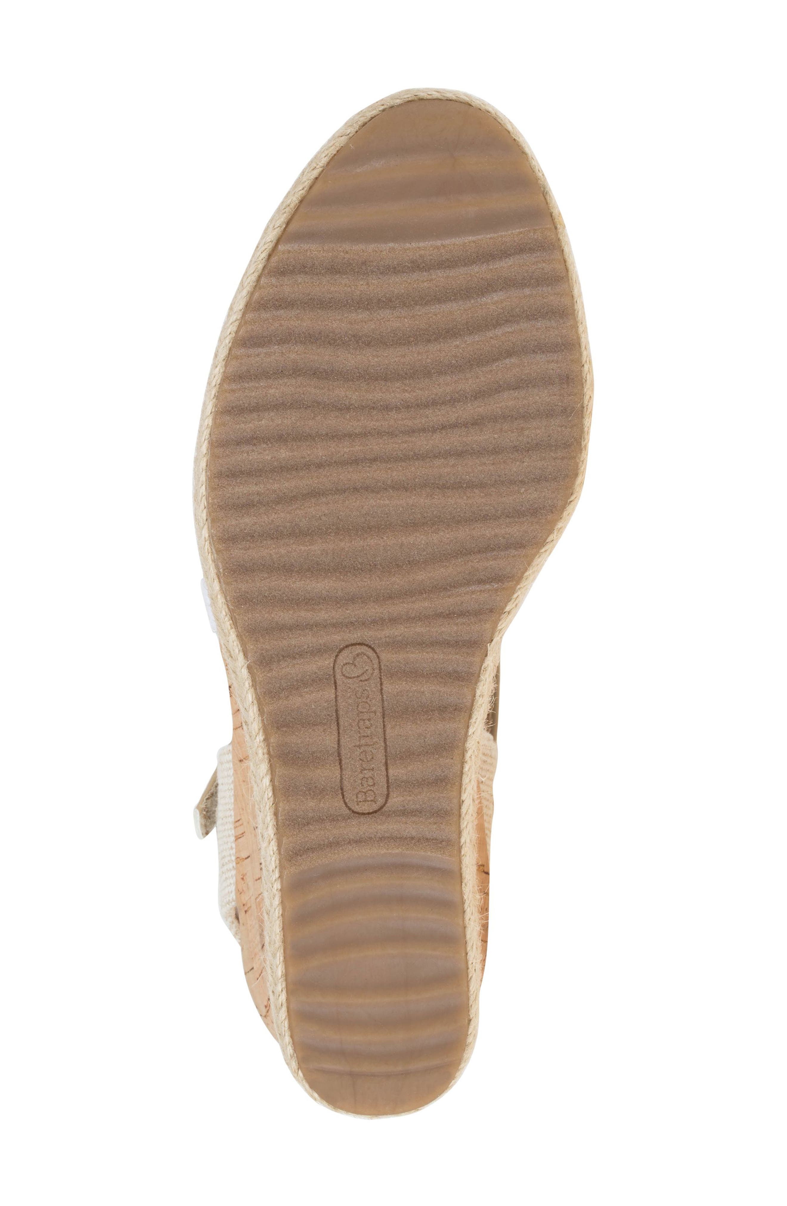 BARETRAPS Odetta Espadrille Wedge Sandal, Alternate, color, White Canvas