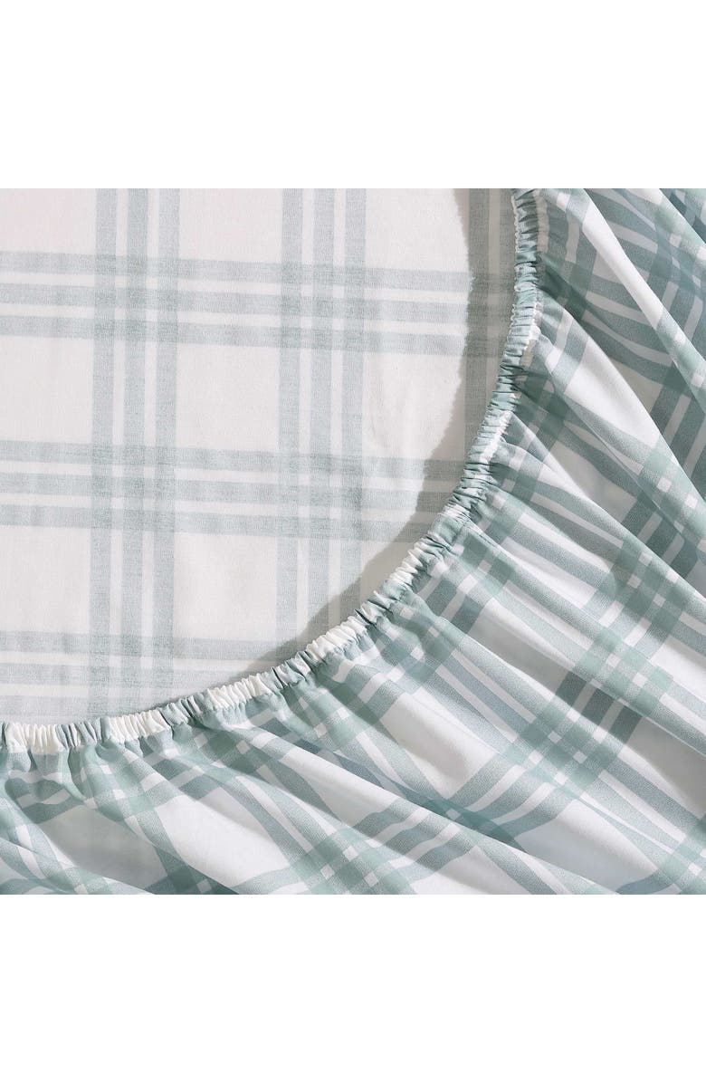 Eddie Bauer Basic Plaid Sheet Set, Alternate, color, White/ Pale Green