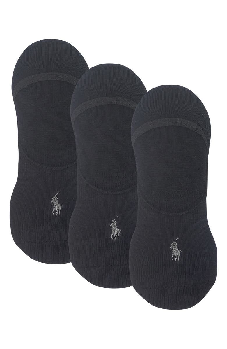 Polo Ralph Lauren 3-Pack No-Show Liner Socks, Main, color, 