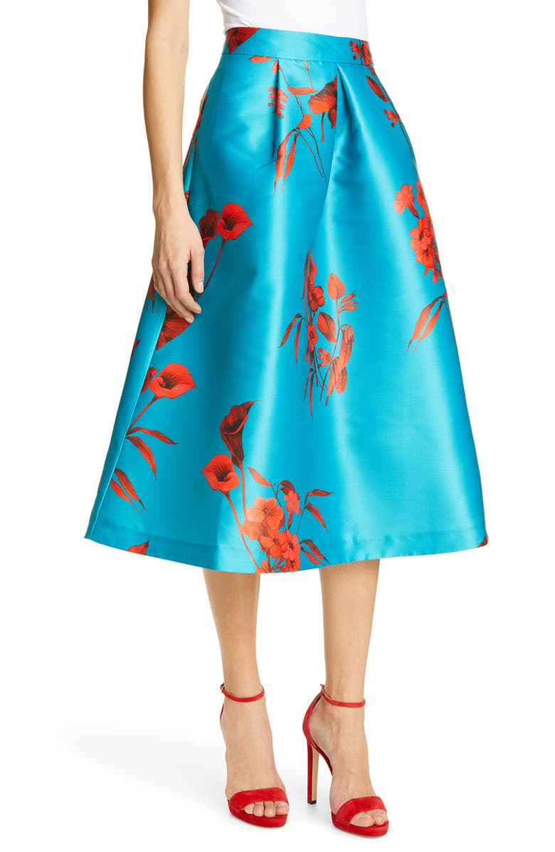 Ted Baker London Arielle Fantasia Jacquard Full Skirt, Main, color, 