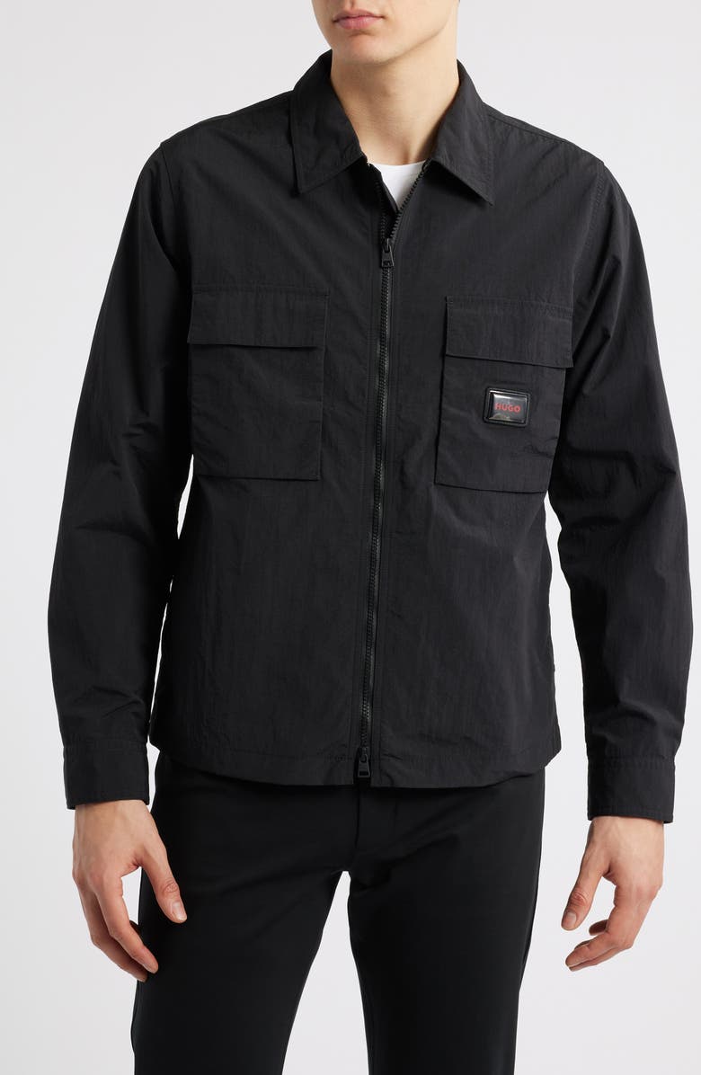 HUGO Eselio Jacket, Alternate, color, Black