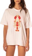 Maaji Azalea Lobster Cotton Cover-Up T-Shirt