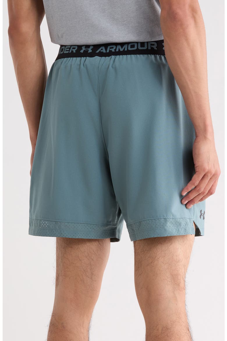 UA Vanish Woven 6-Inch Athletic Shorts, Alternate, color, 587 JASPER BLUE