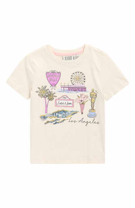 Scotch & Soda Kids' Los Angeles Logo Graphic T-Shirt