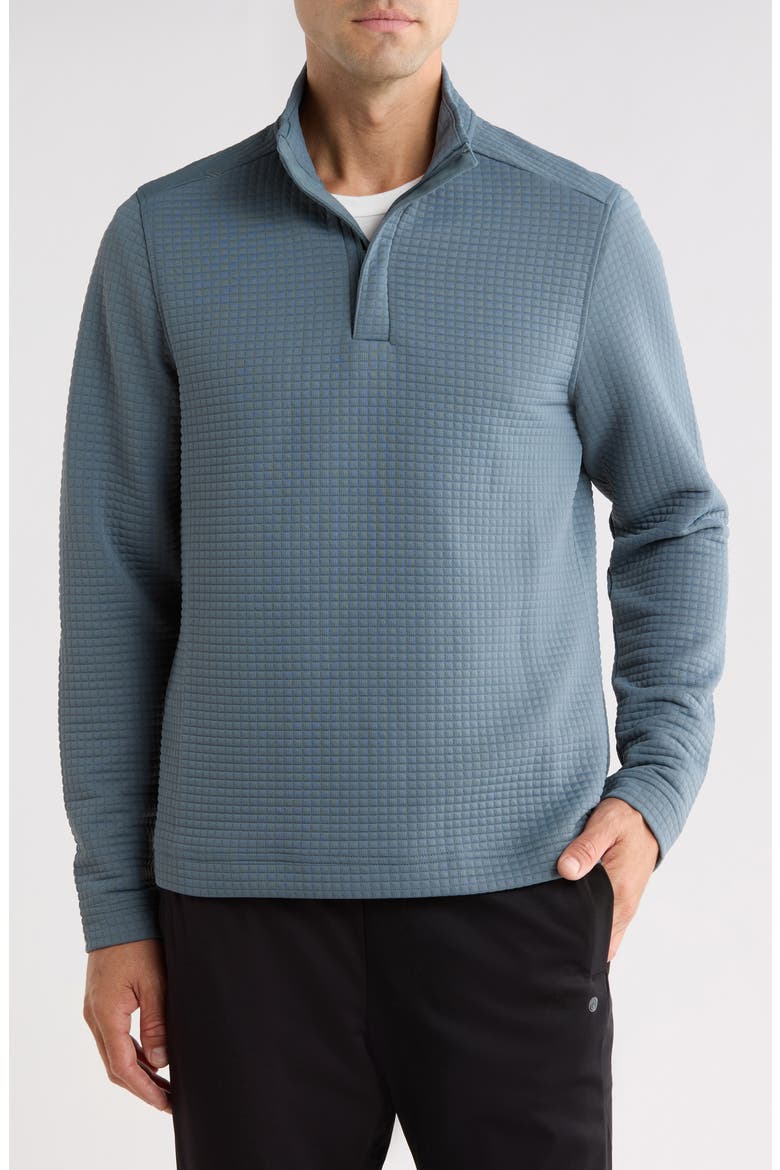 Landmark Quarter Zip Pullover, Main, color, SHADOW BLUE