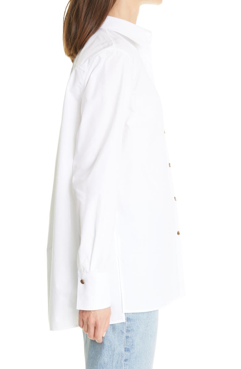 Lafayette 148 New York Greyson Cotton Blouse, Alternate, color, 