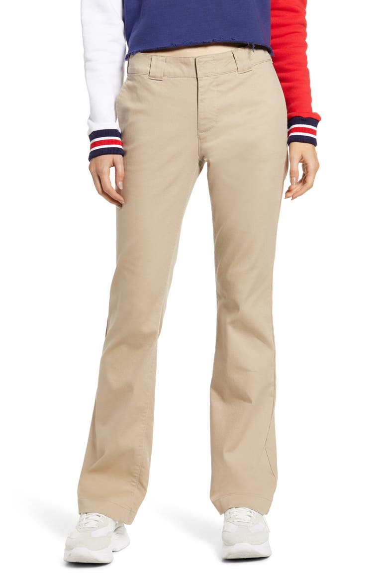 Flex Bootcut Trousers, Main, color, KHAKI